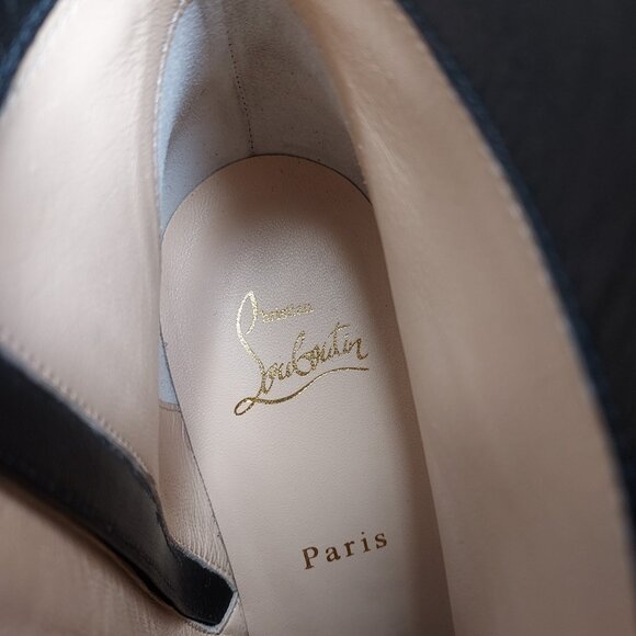 Christian Louboutin Black Turela Leather Ankle Boot - Picture 5 of 12